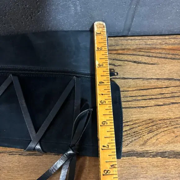 Via Spiga Black Leather Knee High Heeled Boots Women’s Size 7.5 - Picture 9 of 12